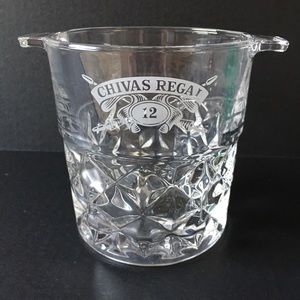 Diamond Cut Crystal Chivas Regal Ice Bucket.  PERFECT